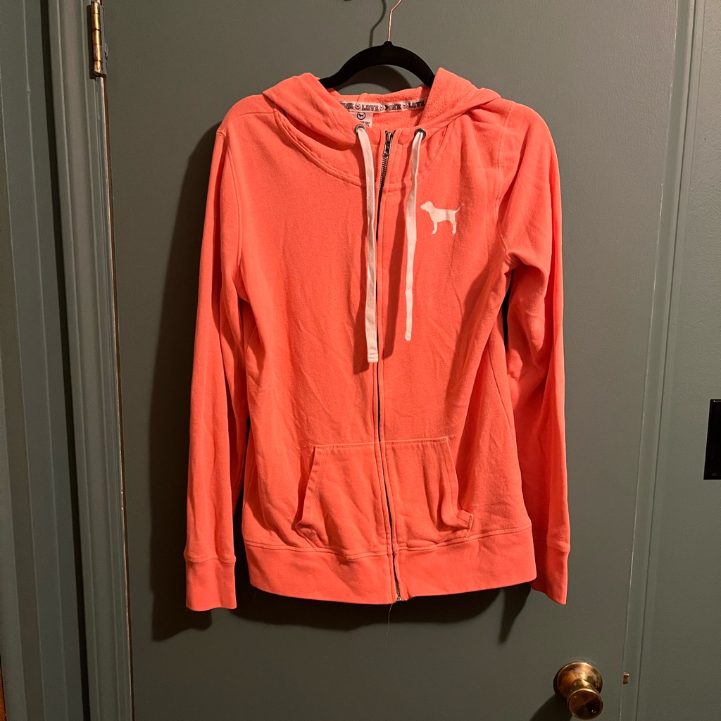 Orange Pink Zip Up